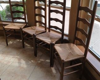 Ladderback chairs