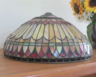 Arts & Crafts style lamp shade - NOT glass