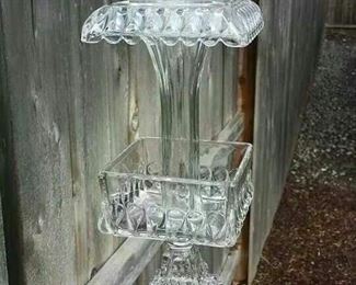 Example of a lovely item created from repurposed clear glass!  This item is NOT available at the sale.  Posted just to stir your imagination.