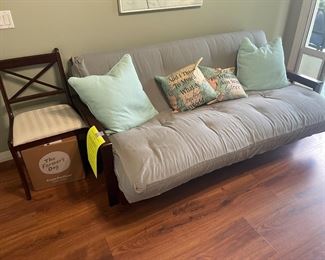 FULL SIZE FUTON WITH 2 LARGE PULL OUT ROLLER DRAWERS