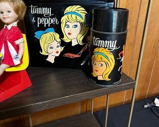 Vinyl Tammy & Pepper lunch box w thermos 