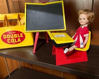Penny Brite desk and chalkboard 