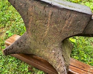 Anvil closeup of lettering 
