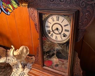 Oak gingerbread Kitchen Clock  