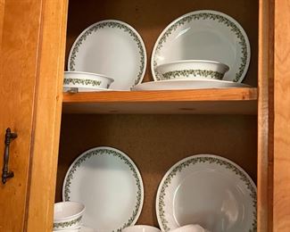 Crazy Daisy correlle dishes 