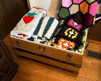 Assorted hand crochet Afghans 