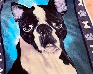 Boston Terrier Throw Blanket