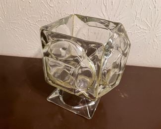 Glass Ashtray Vase Art
