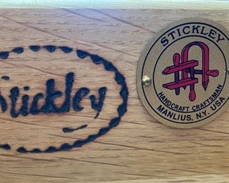 Branded & Metal Tag on the contemporary Stickley pieces. ie # 902 & #913