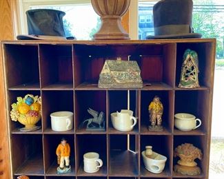 Campaign Piece with Doorstops & Shaving Mugs