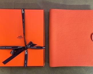 Hermes Ulysse Leather Notebook plus Additional Refill & Box