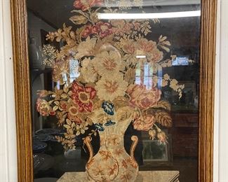 Beautiful Antique Needlework  31" X  24.5"