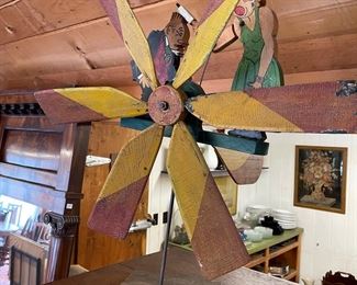  Antique Whirligig  of Cartoon Characters from  Bringing Up Father