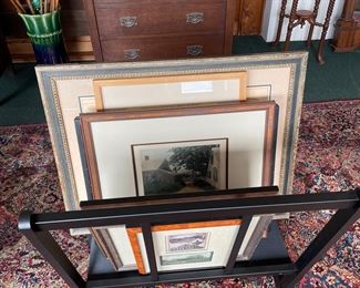 Framed Marshall Gardiner hand colored Photos and others