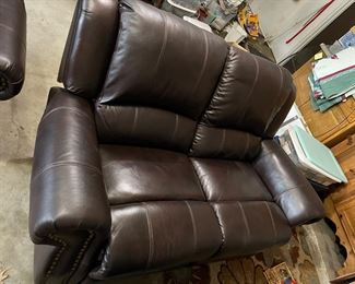 Coaster Leather Recliner Glider