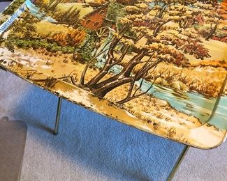 These old tv trays are precious