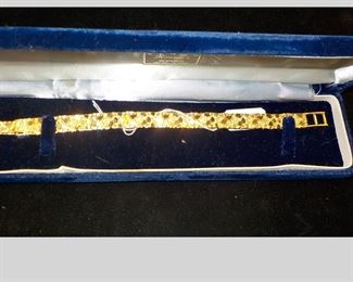 (1970s) 24K Estate Bracelet (24 g) WOW!!!