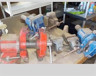 8 Vintage Vises All MADE IN USA!!!!