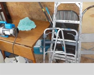 Inside a 40' container...this some boxes we have yet to get to. Will add items during the sale when there is room to display on our tables