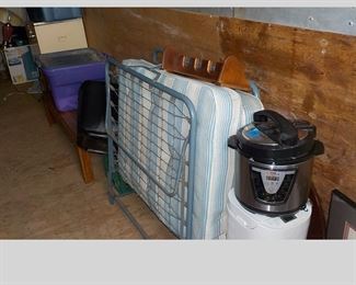 Inside a 40' container...this some boxes we have yet to get to. Will add items during the sale when there is room to display on our tables