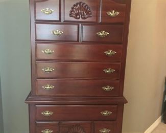 Fabulous high boy chest with 11 drawers