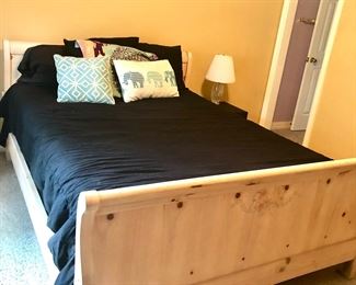 Knotty pine bed