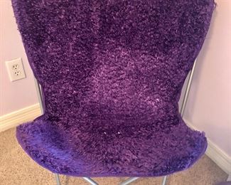 Contemporary purple chair