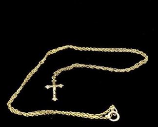 14k fold neckless pendent