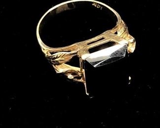 14k gold black onyx ring