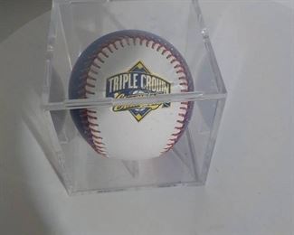 Mint Condition Baseball Labeled Triple Crown Champions