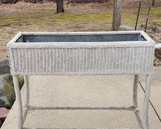 Wicker Planter Box