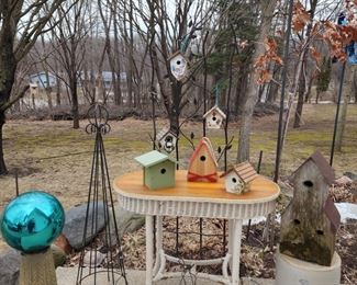 Bird Houses, and lawn decor