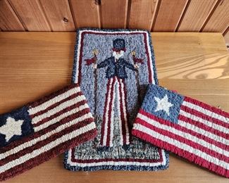 Patriotic Hooked Wall Hangings
