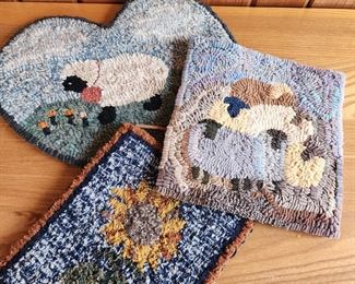 Folk art Hooked Pieces