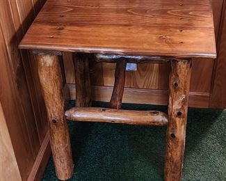 Log Side Table