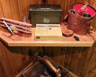 Ammo Box, and Binoculars