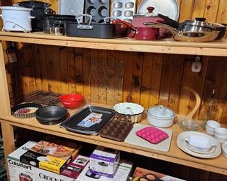 Just some of the kitchen and baking items. Small appliances new in the box. 