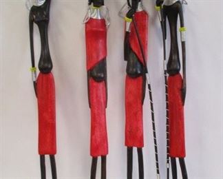 African wood figures