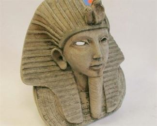 Concrete king Tut candle  lamp