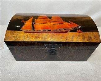 $350. Chinese wood small chest, 18 x 10 x 9