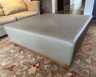 $1300 Leather ottoman 42 x 48 x 16