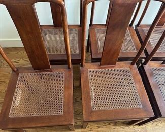 $1200. Chinoise Skeleton Back Mahogany Dining Chairs