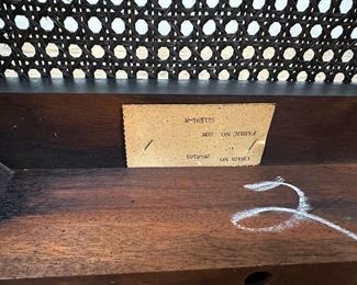 $1200. Chinoise Skeleton Back Mahogany Dining Chairs