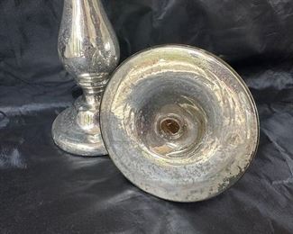 $100 Mercury glass candleholders