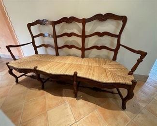 $250 Cane Bench, 3 Seat, 73 x 24 x 40 1/2
