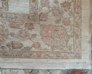 $700. Afgan hand knotted wool carpet 10 x 16.5