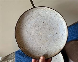 $300 Mid Century Modern Henrik Ditlev Dinnerware Pottery Denmark - plates, cups