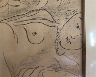 $20,000 Henri Matisse, Nu couché à la coupe de fruits. Lithograph. Signed and numbered 26/50