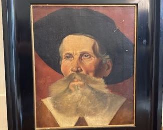 $400, unsigned, 18th C portrait, Western European