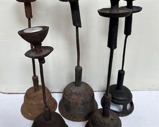 $75 each, Bell bottom candlesticks (13-15")